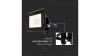 Projektor LED 10W 735lm 6500K Dioda SAMSUNG IP65 Czarny 5 Lat Gwarancji 20306